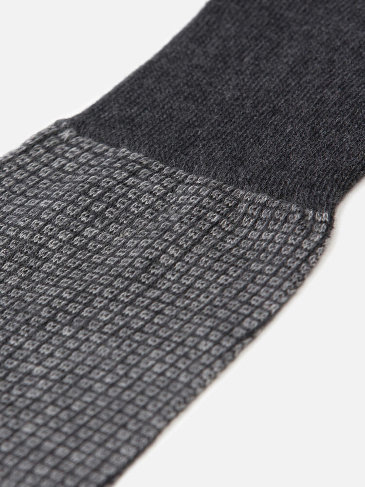 Chaussettes Brad anthracite à micro-motifs