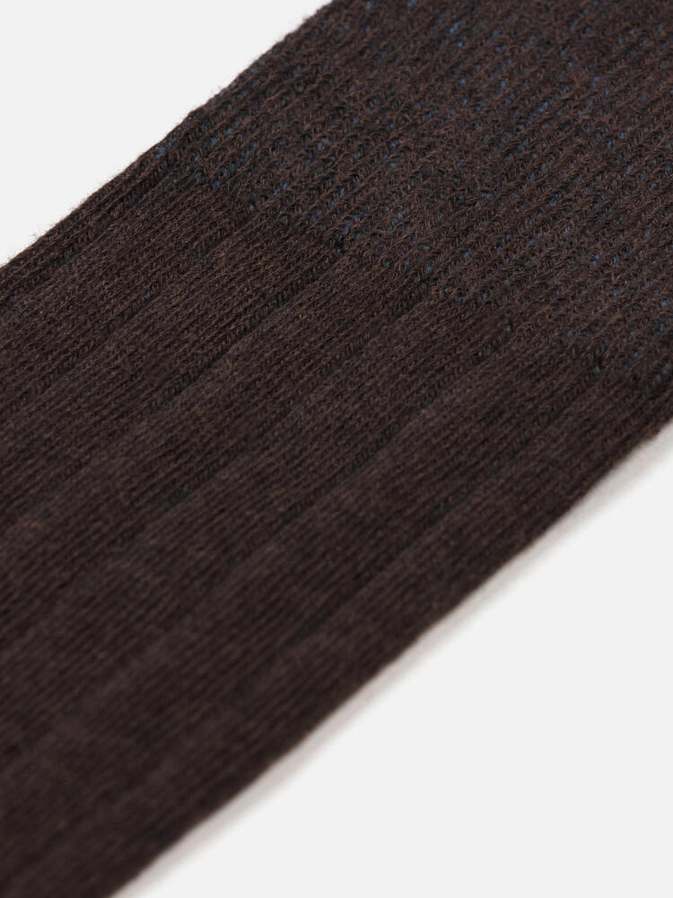 Two-tone socks chocolate