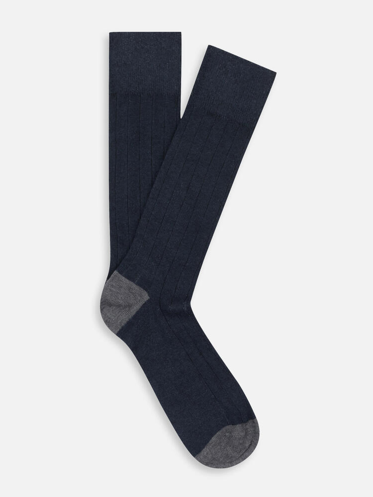 Calzini bicolore blu navy