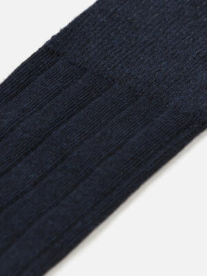 Two-tone socks navy