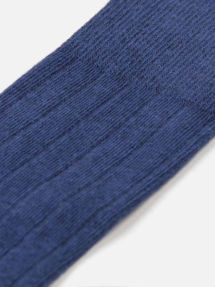 High two-tone socks blue