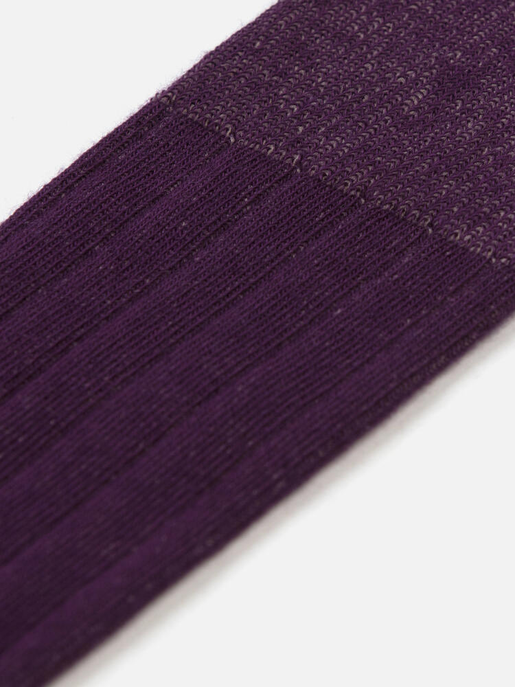High two-tone socks purple