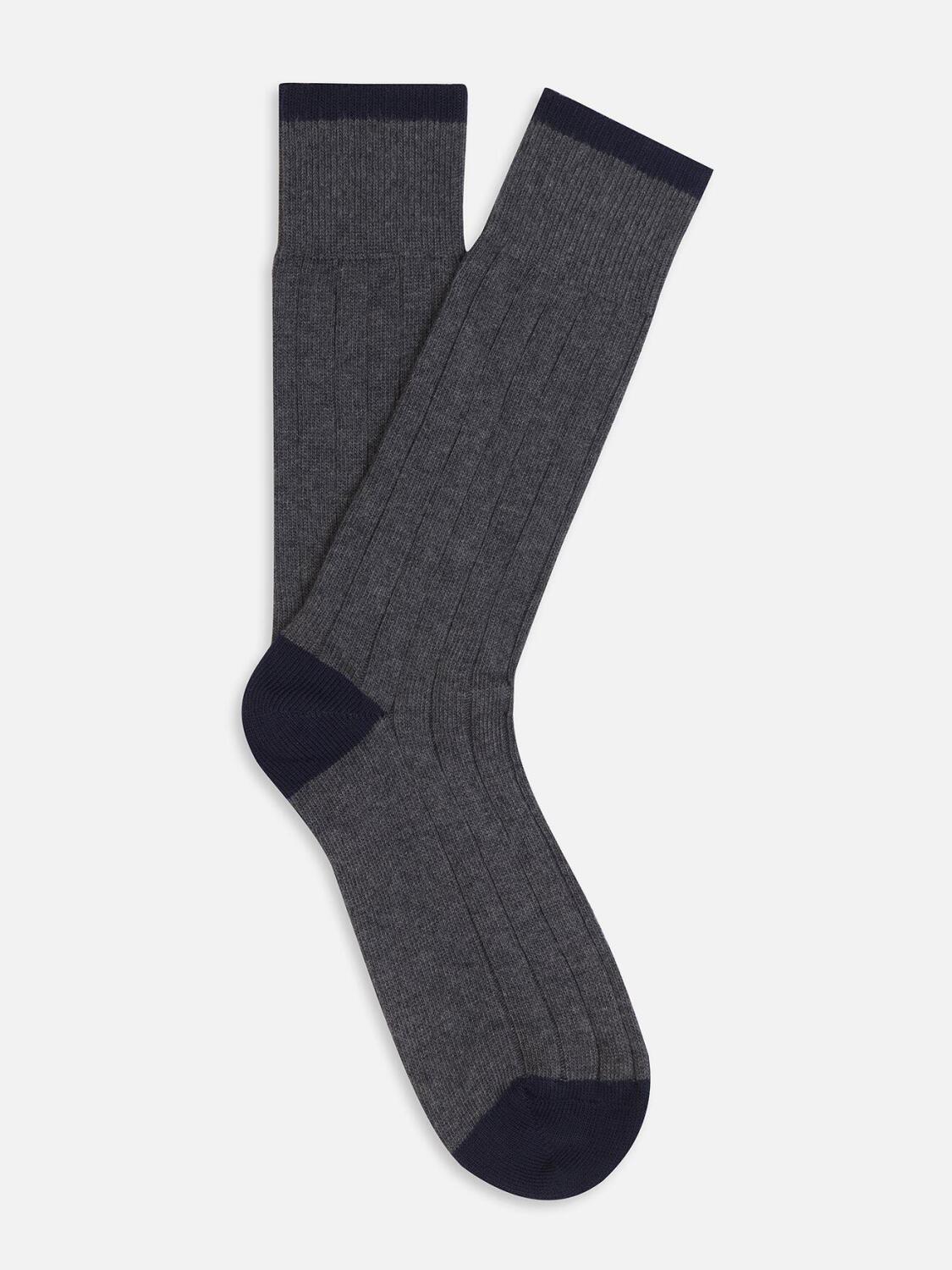 Anthracite cotton socks