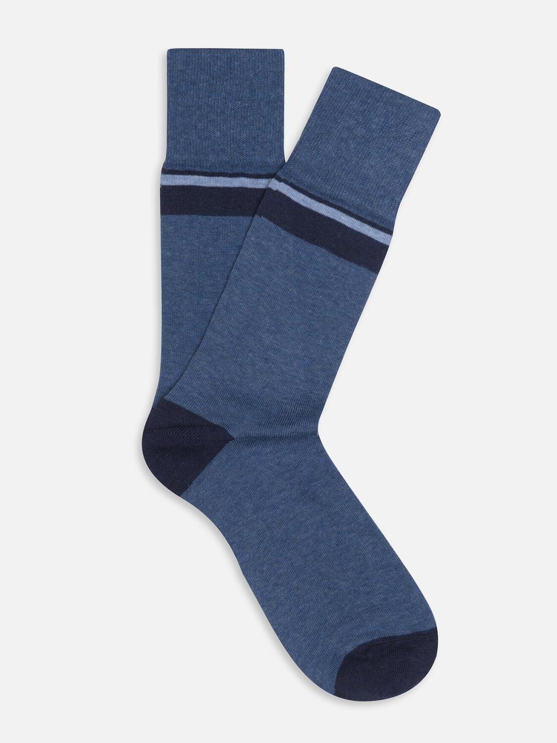 Blue cotton socks