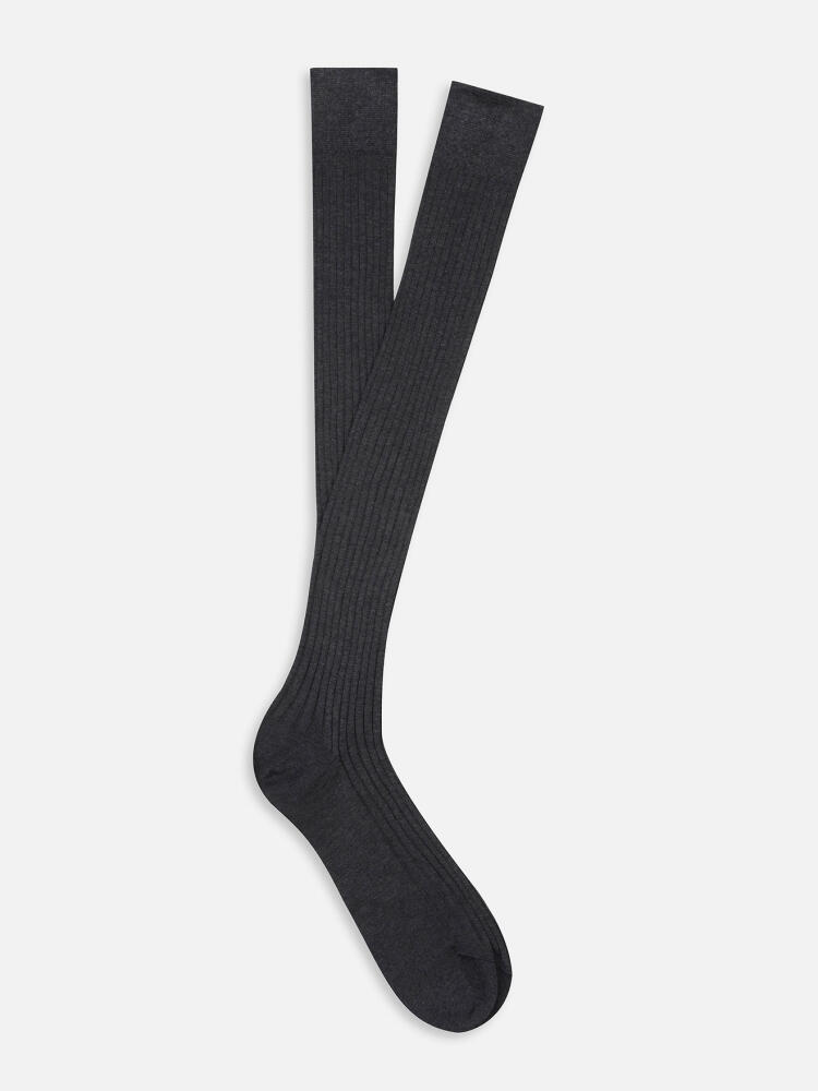 High anthracite socks