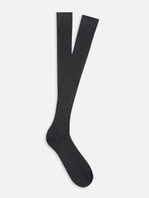 High anthracite socks