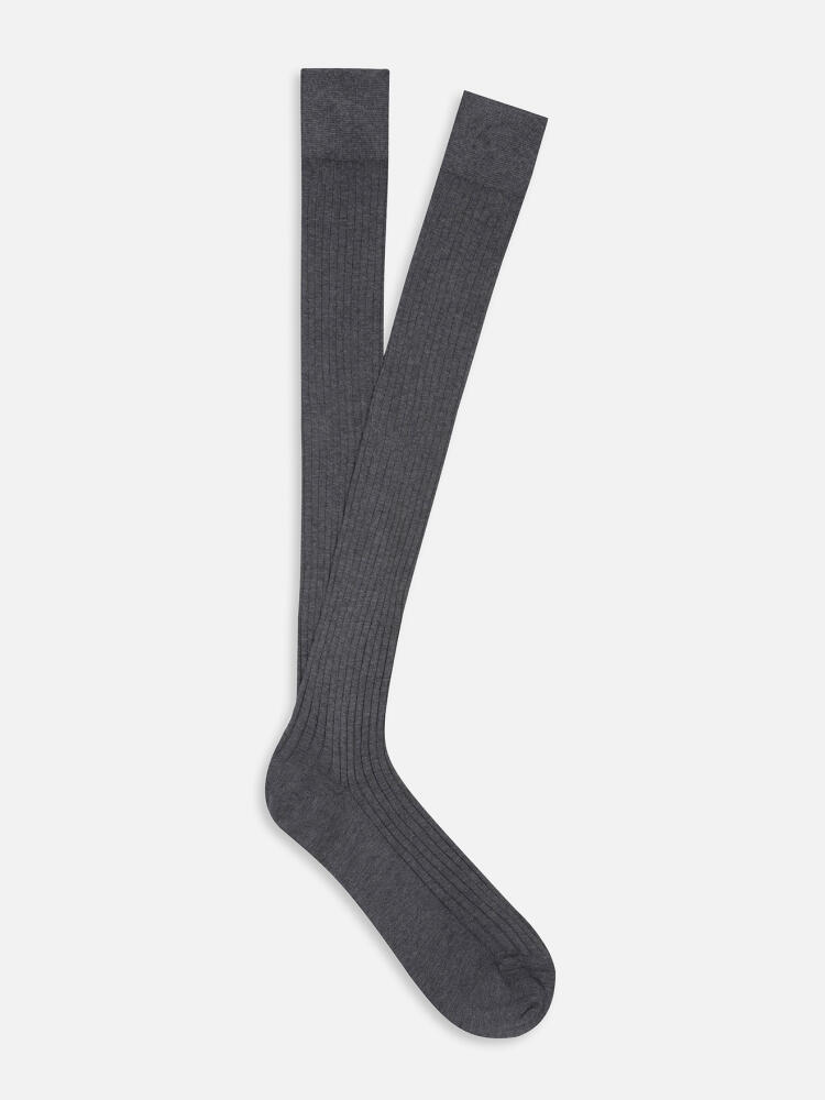 High grey socks