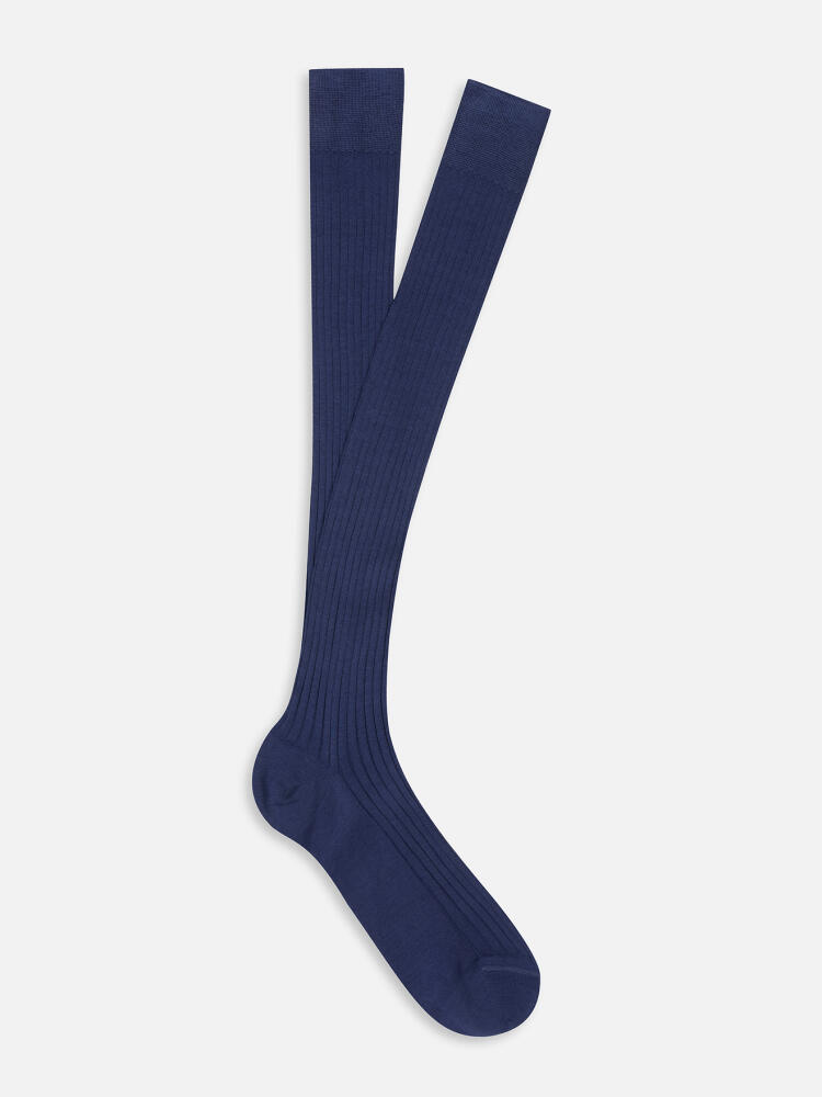 High indigo socks