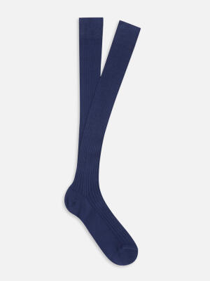 High indigo socks
