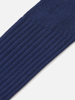 High indigo socks