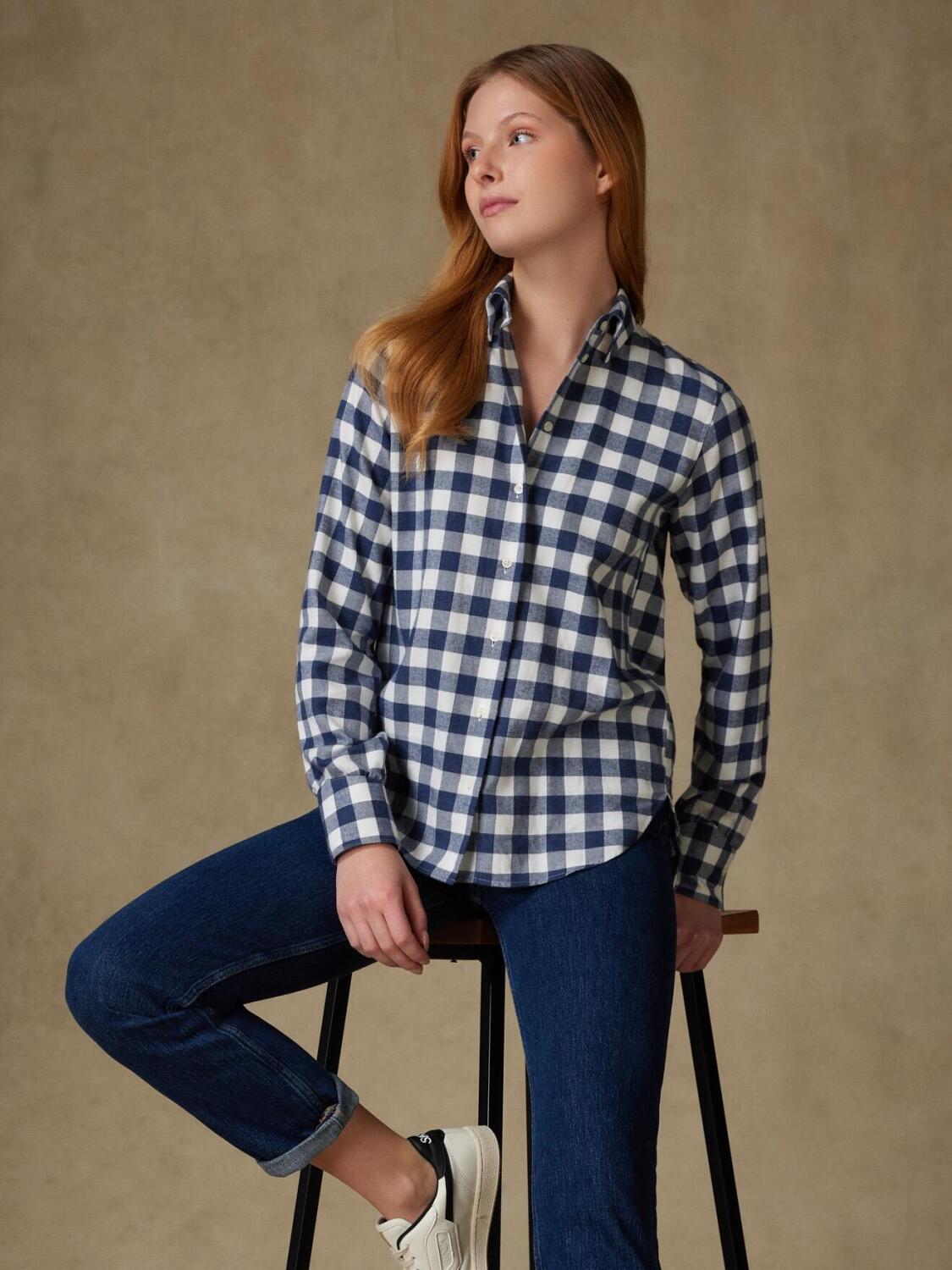 Albane geruit flanellen overhemd