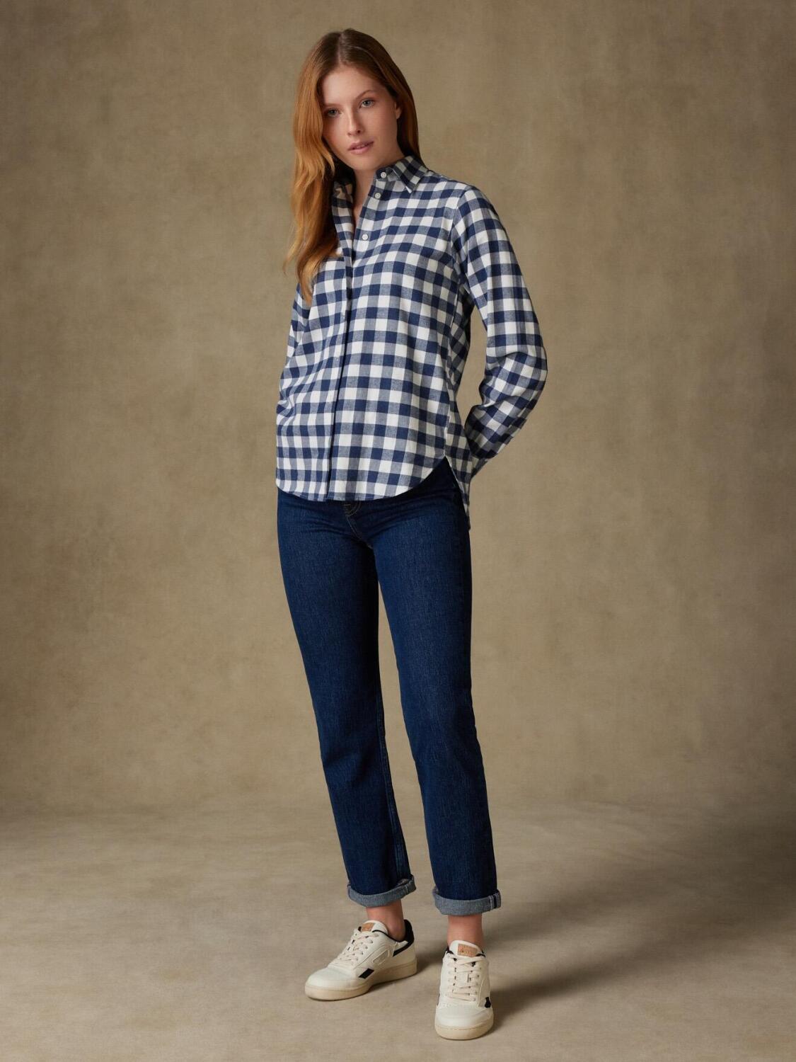 Albane geruit flanellen overhemd