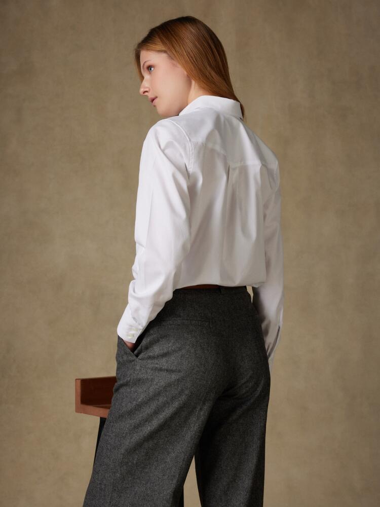Chemise Albane texturée blanche