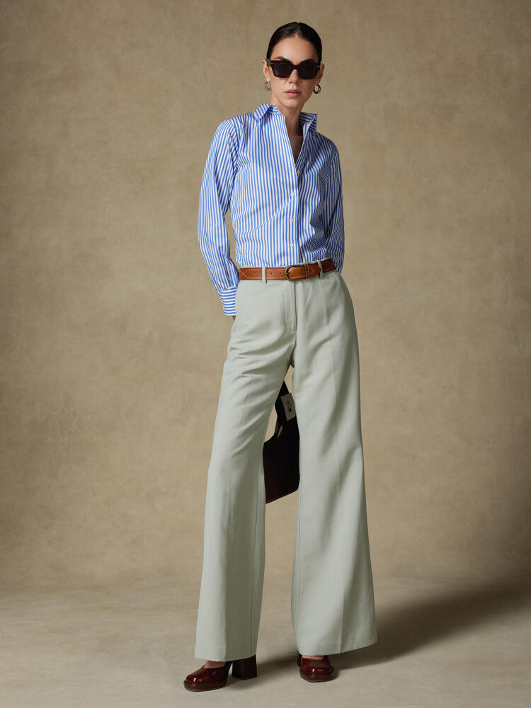 Albane Sky Stripe Poplin Overhemd