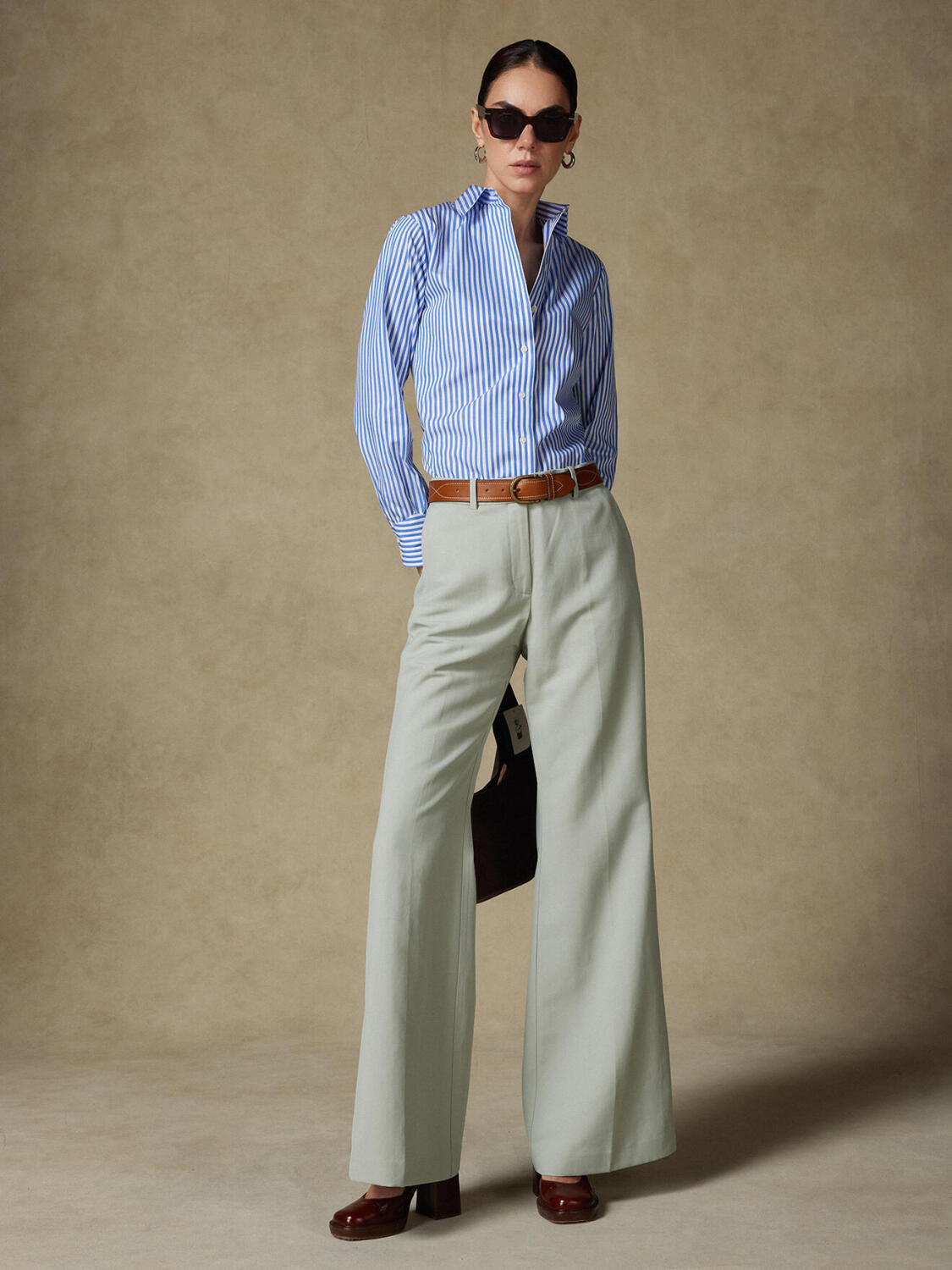 Albane Sky Stripe Poplin Shirt