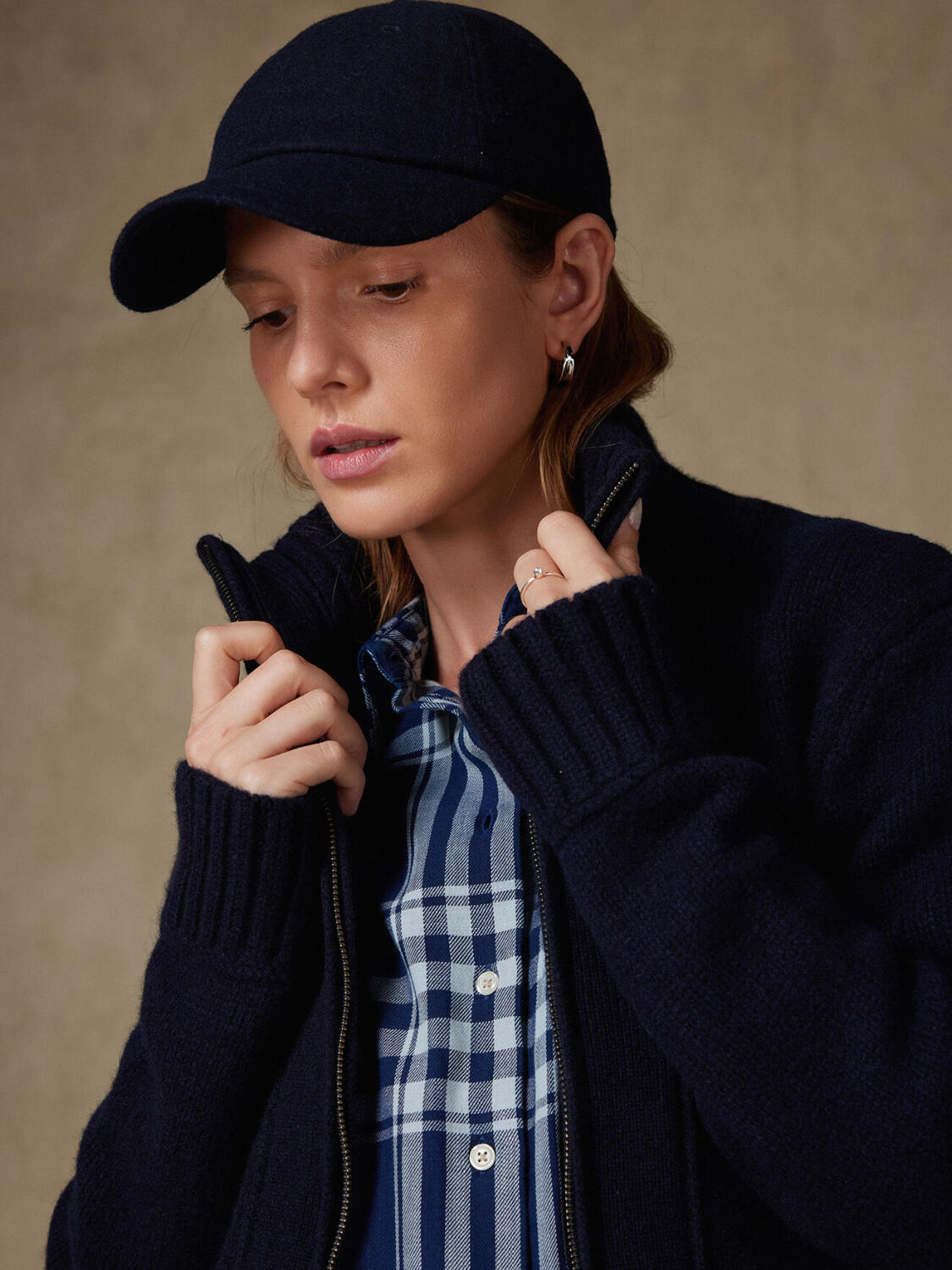 Albane Camicia Tartan Indaco