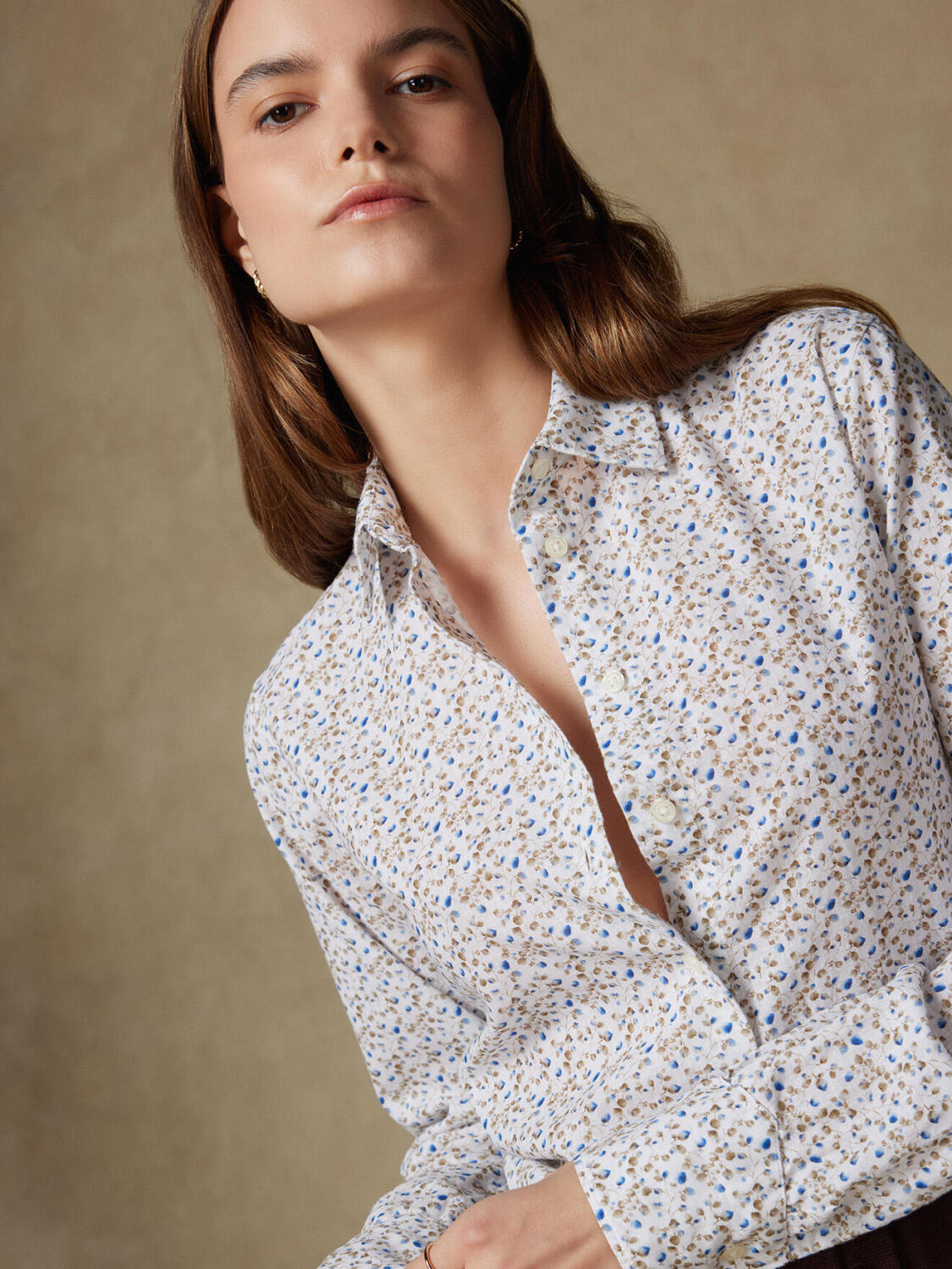 Albane Floral Linen Shirt
