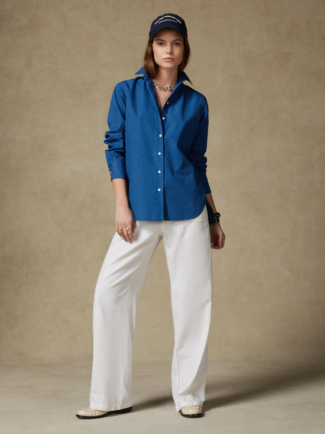 Camisa Albane índigo