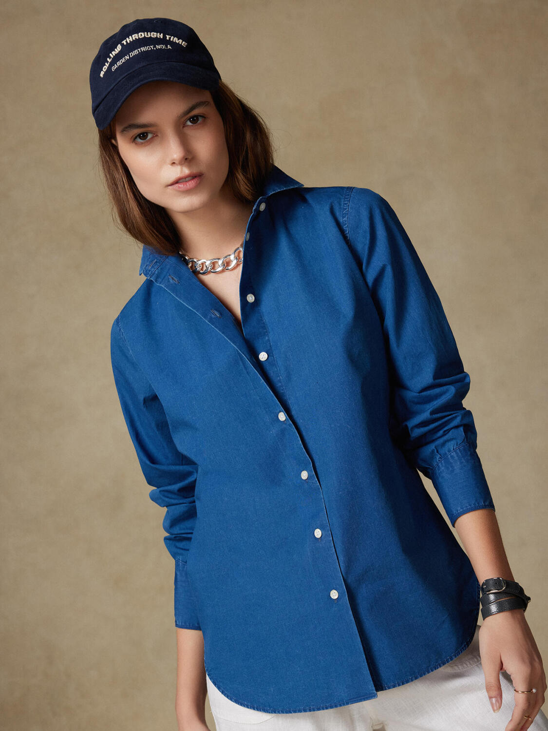 Camisa Albane índigo