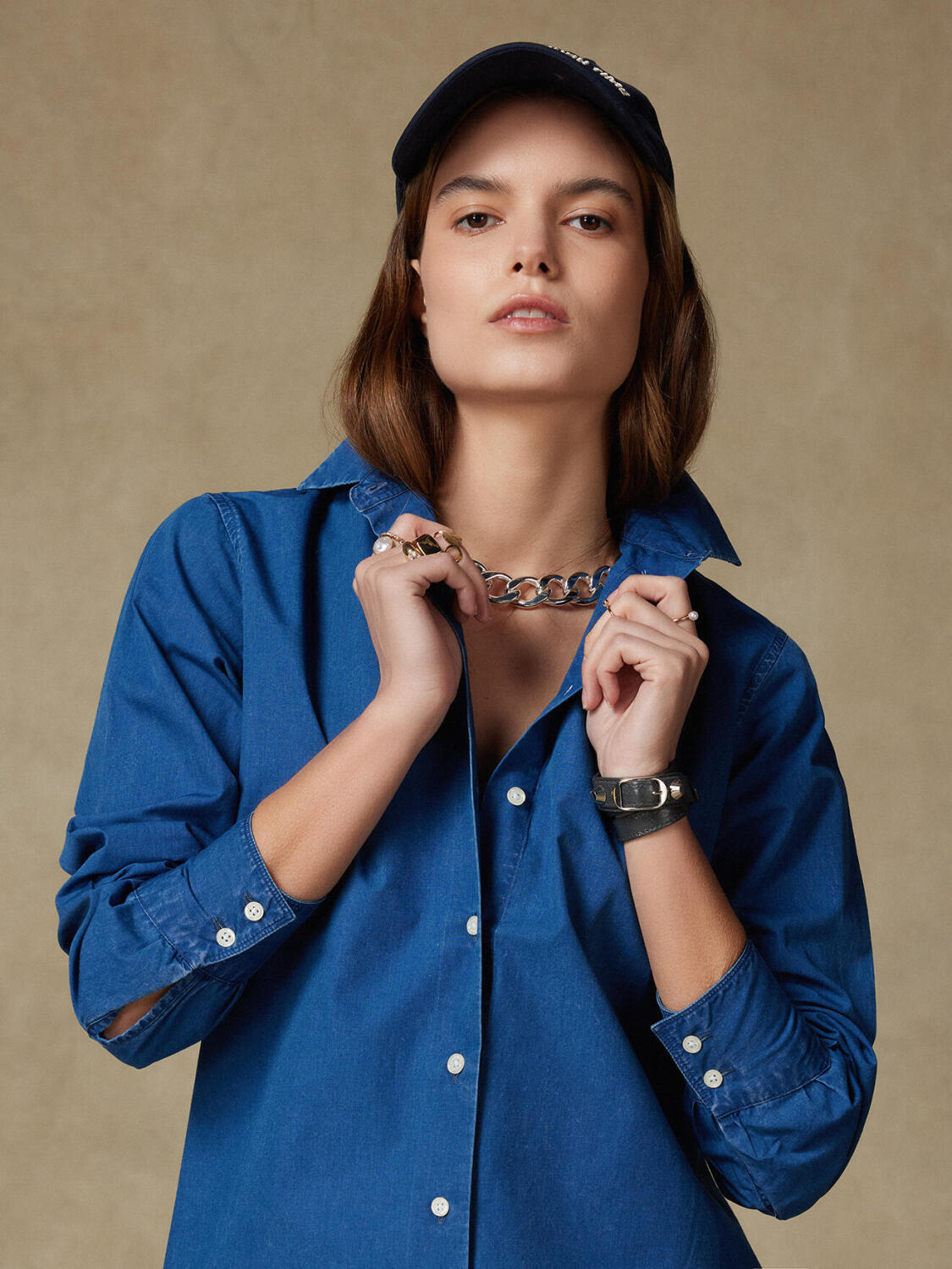 Camisa Albane índigo