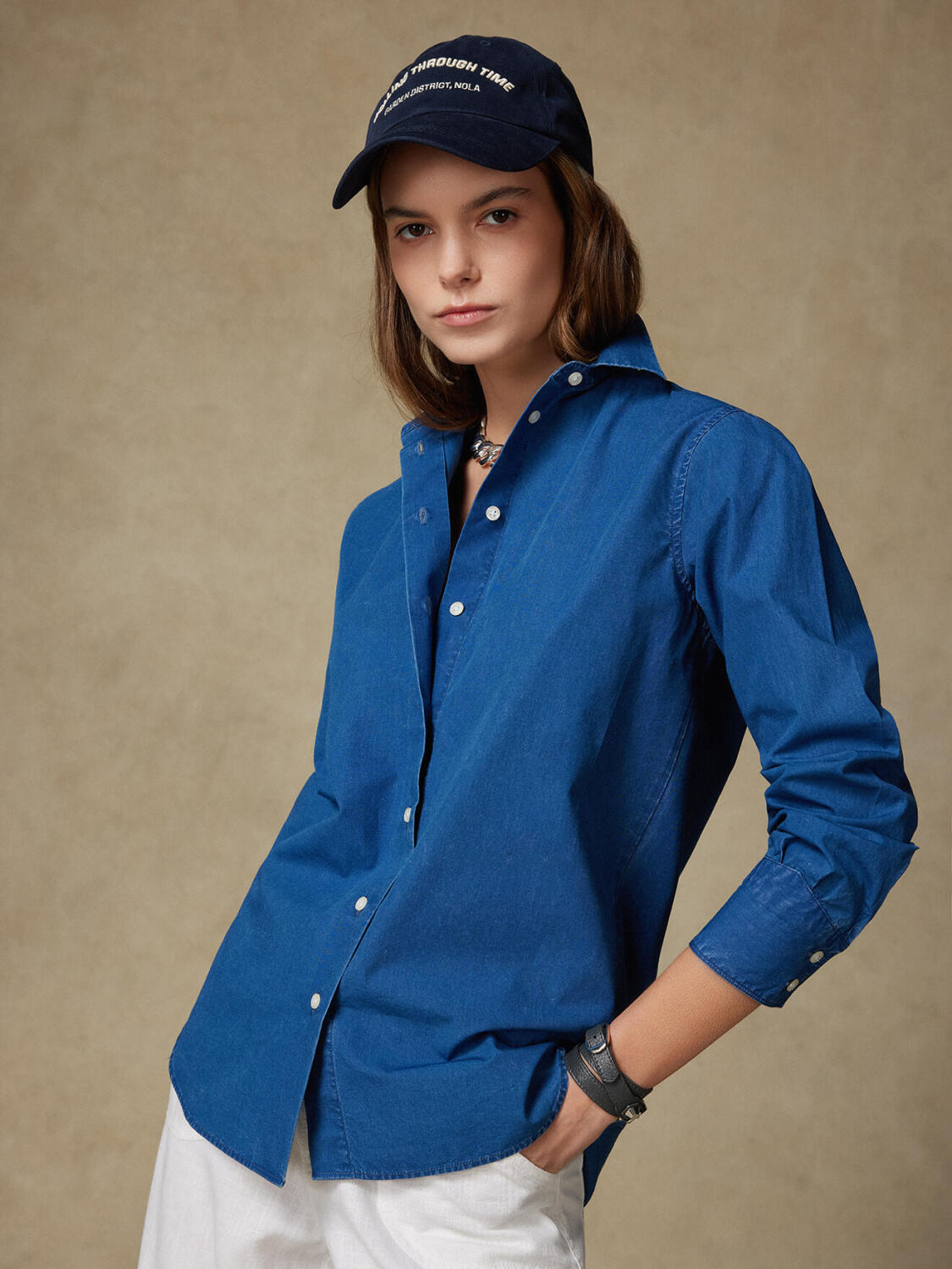 Camisa Albane índigo