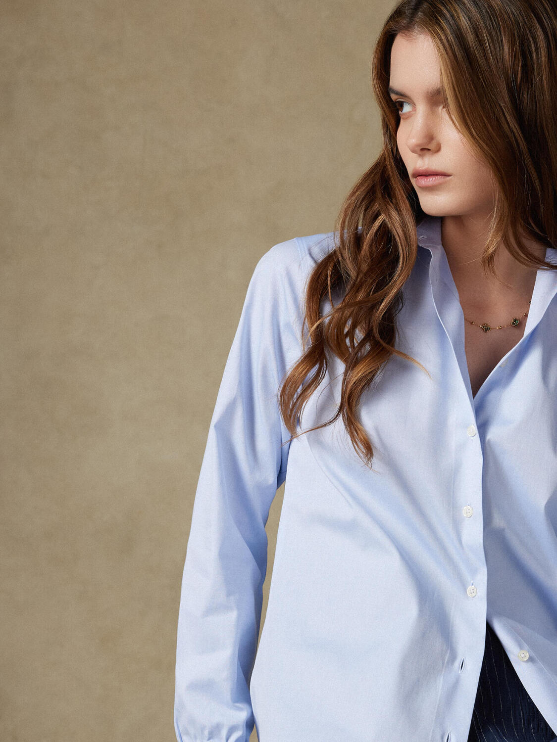 Albane camicia in pino azzurro