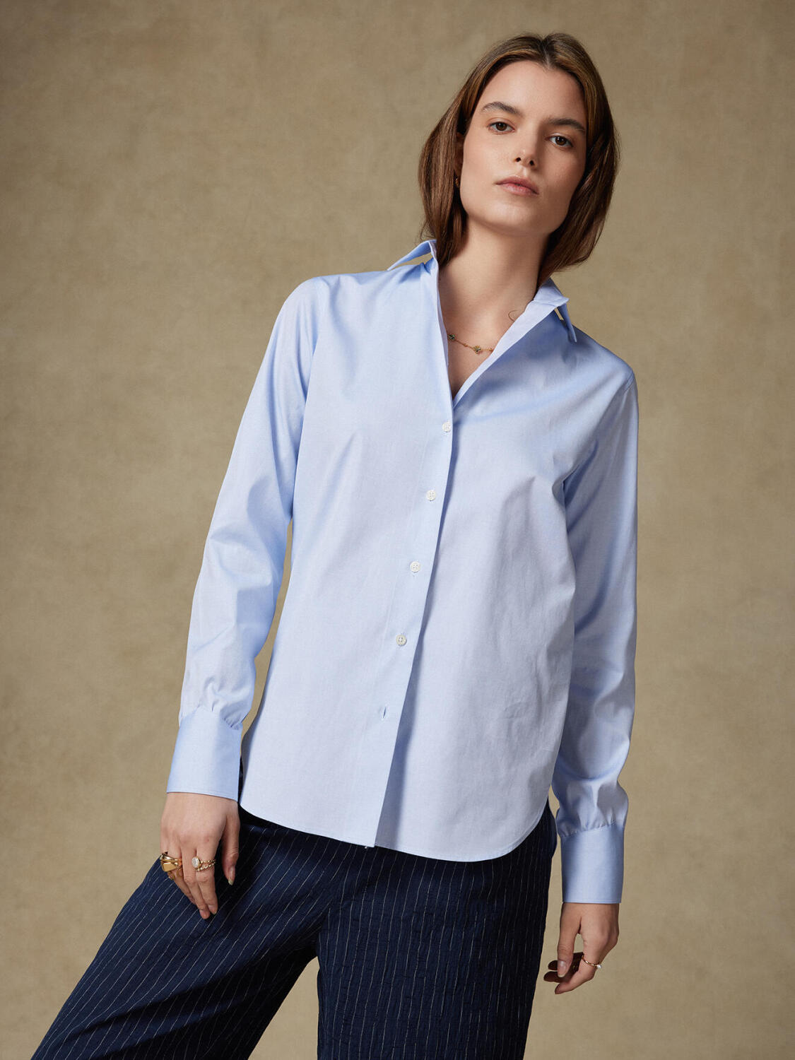 Albane camicia in pino azzurro