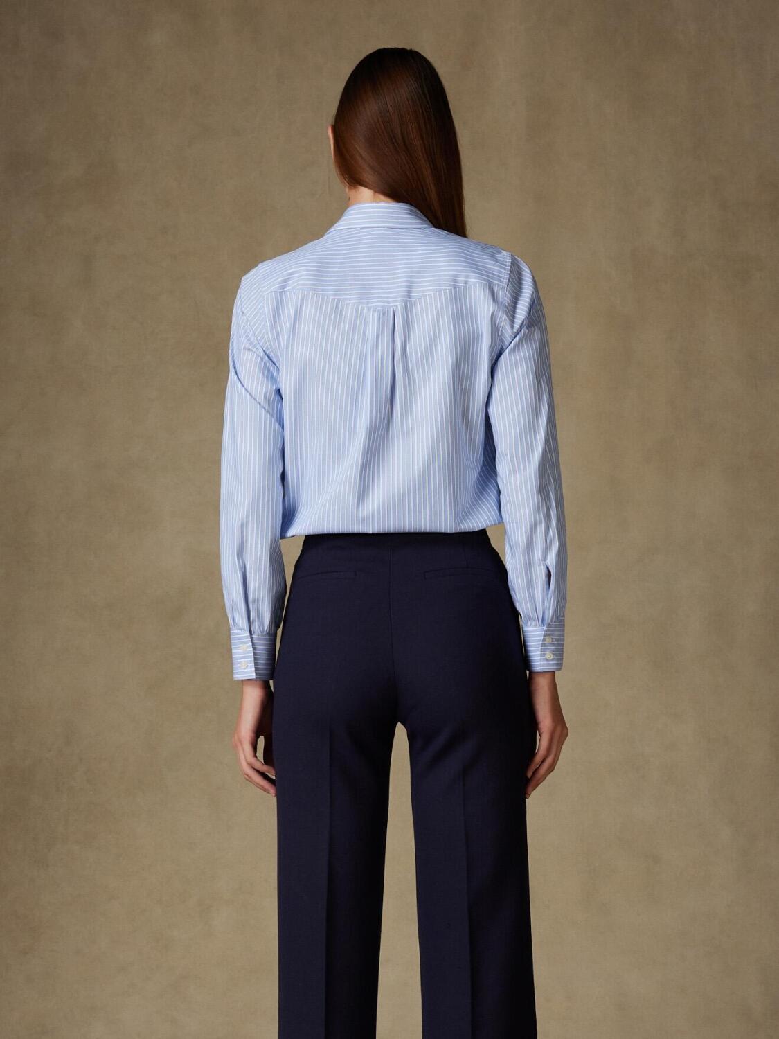 Albane camicia righe cielo