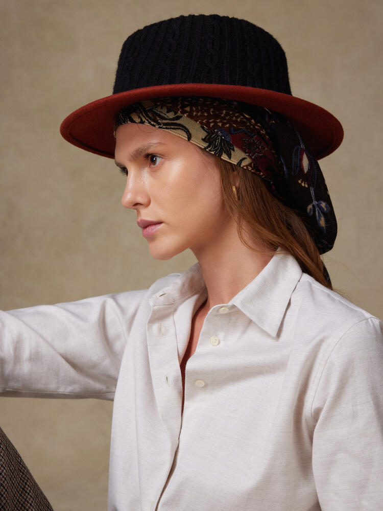 Chemise Albane en flanelle sable