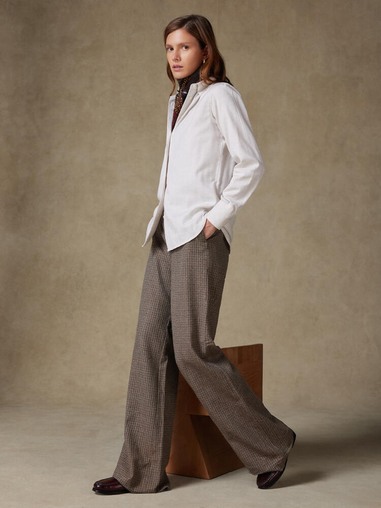 Chemise Albane en flanelle sable