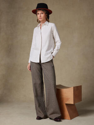 Chemise Albane en flanelle sable