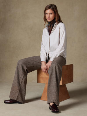 Chemise Albane en flanelle sable