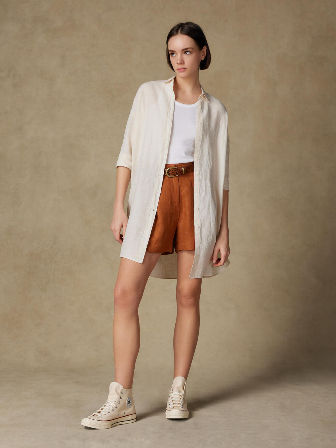 Coby linen shirt sand