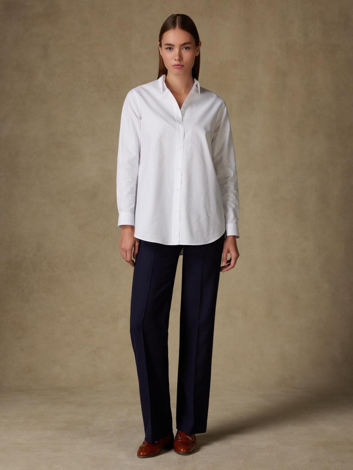 Chemise Justine texturée blanche