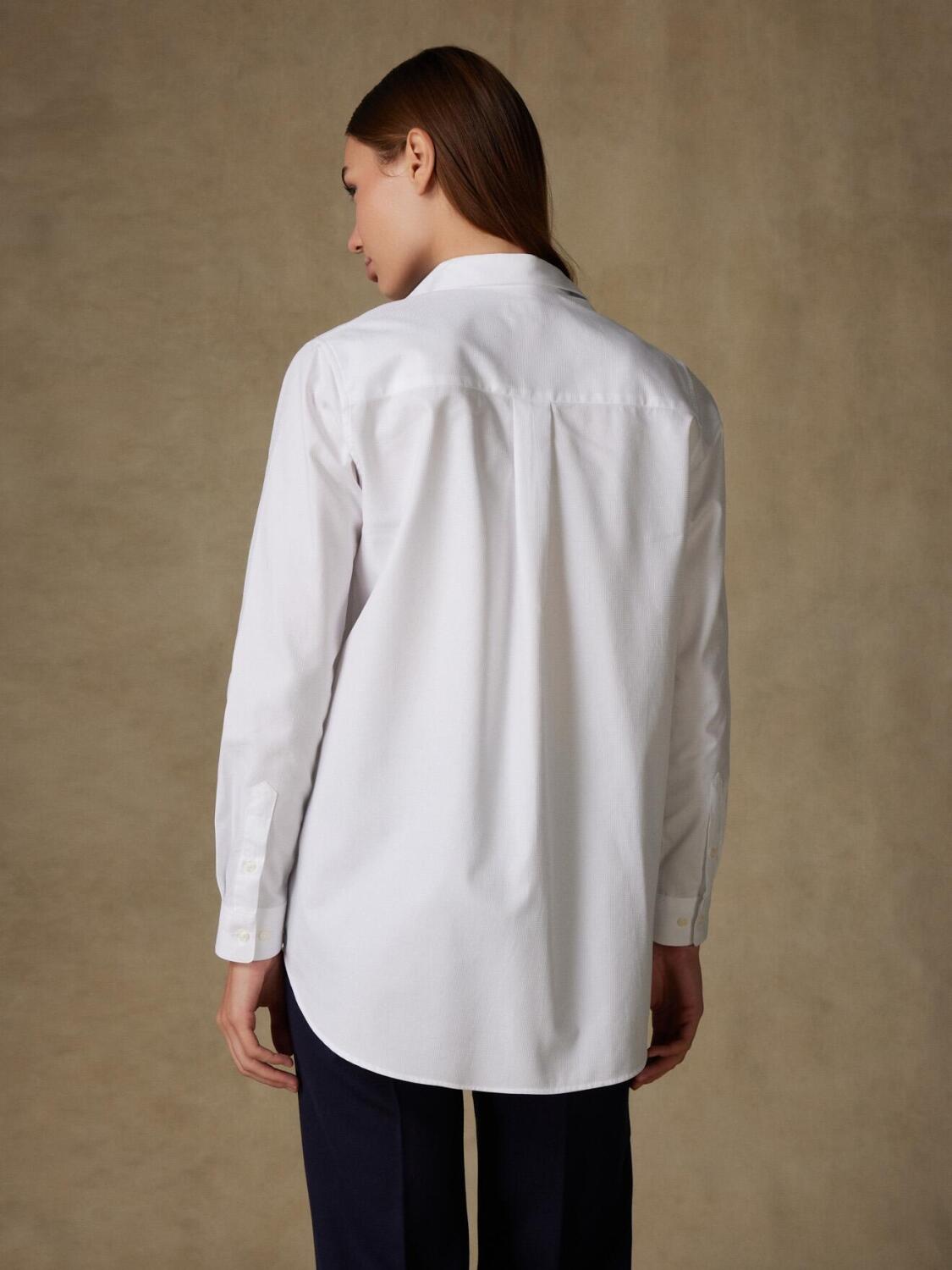 Chemise Justine texturée blanche
