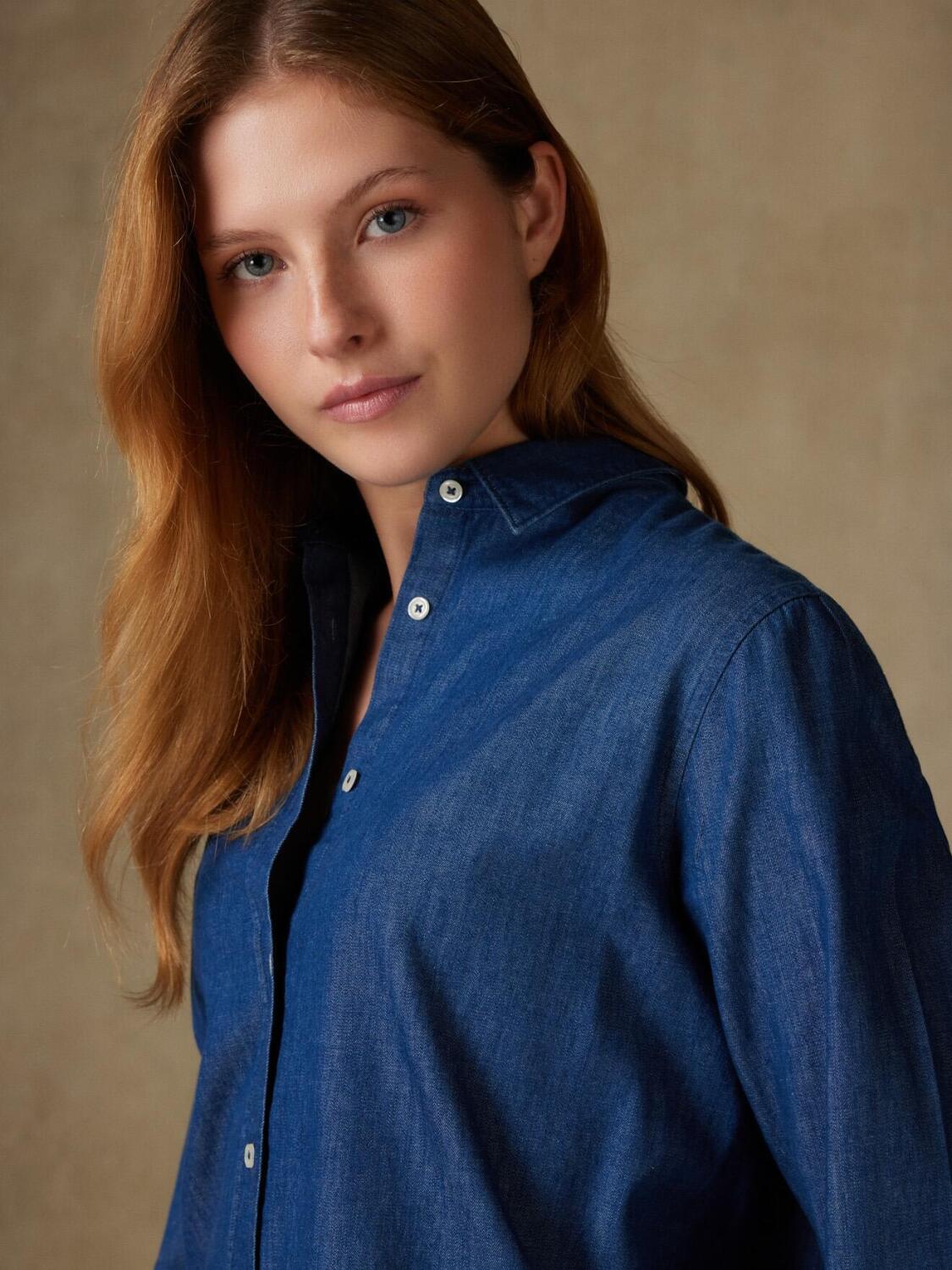 Justine denim overhemd