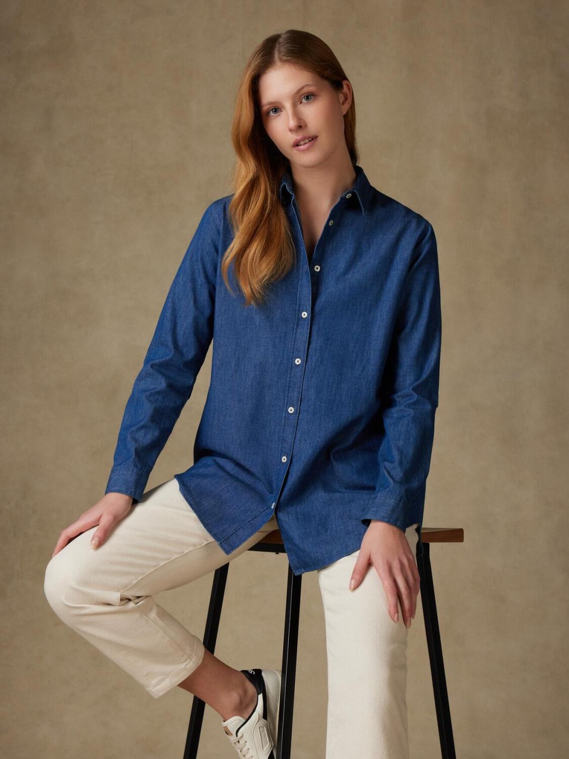 Justine denim overhemd