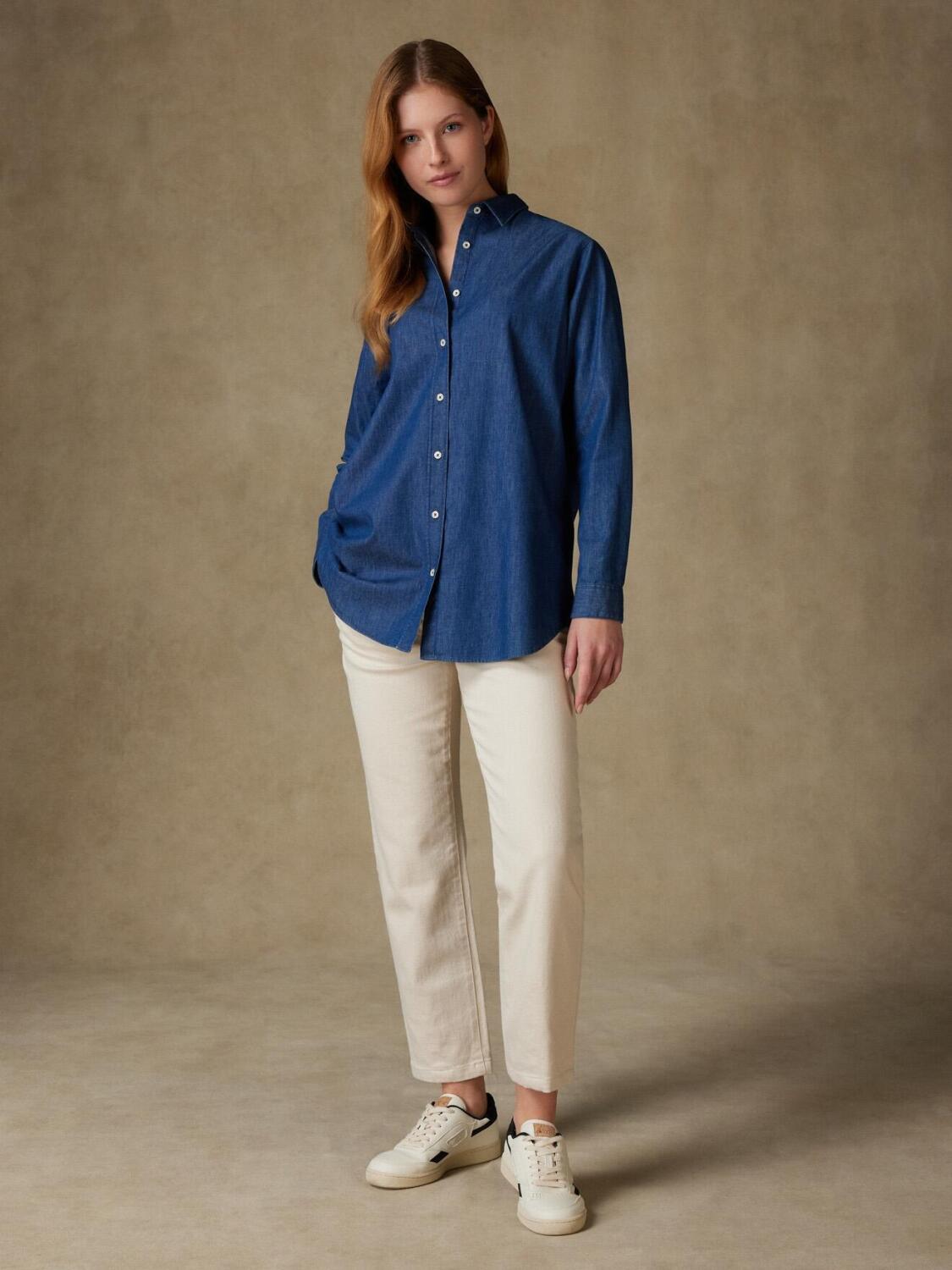 Justine denim overhemd