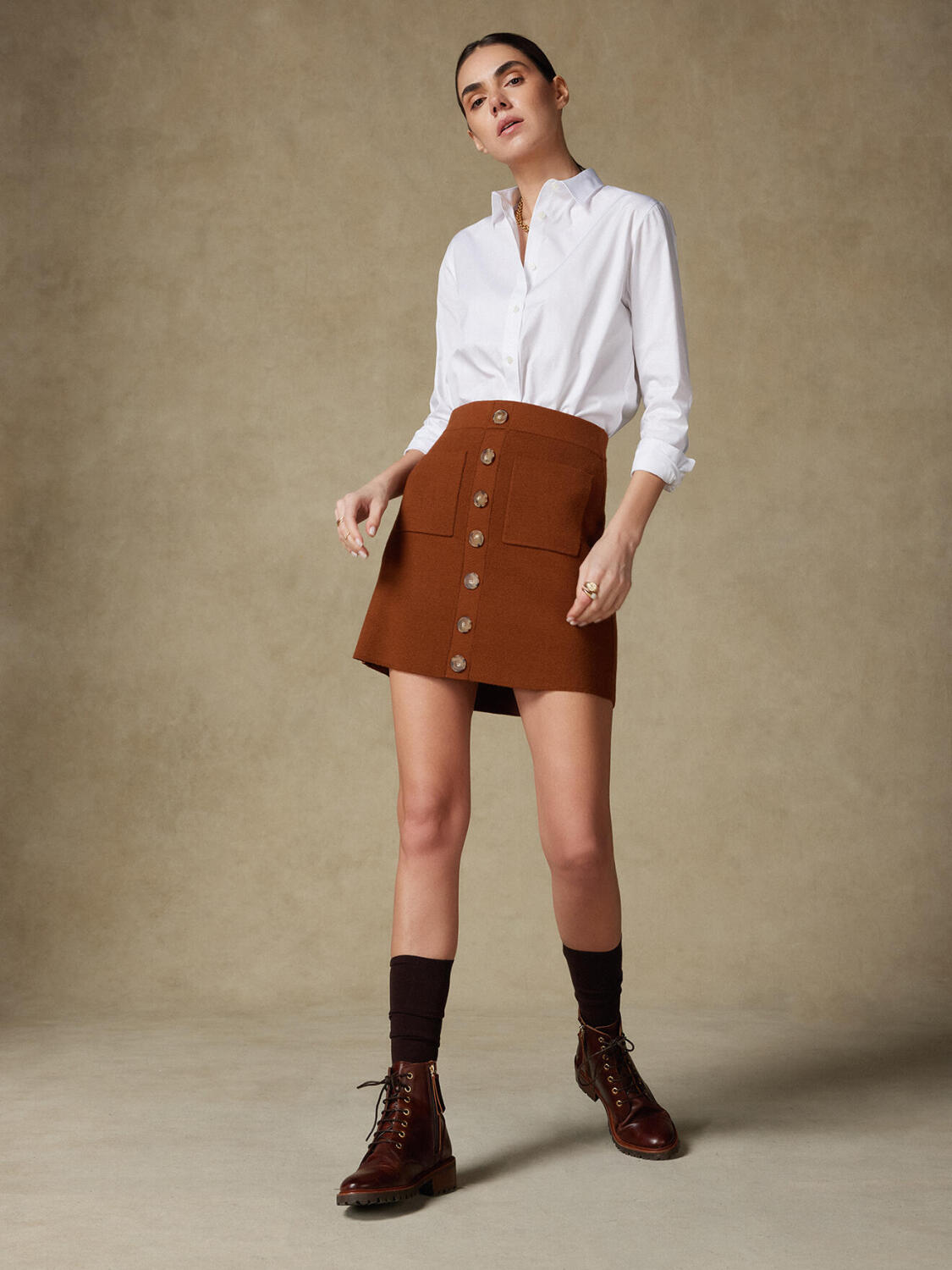 Justine oversize shirt in witte popeline