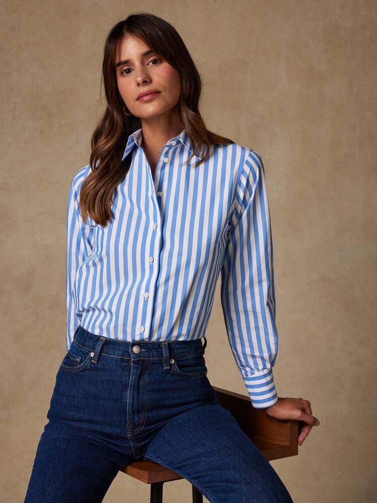 Camicia Albane a righe blu