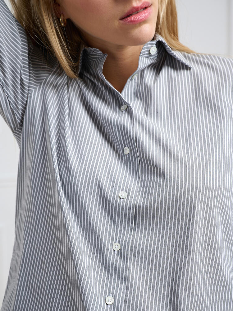 Albane grey striped shirt