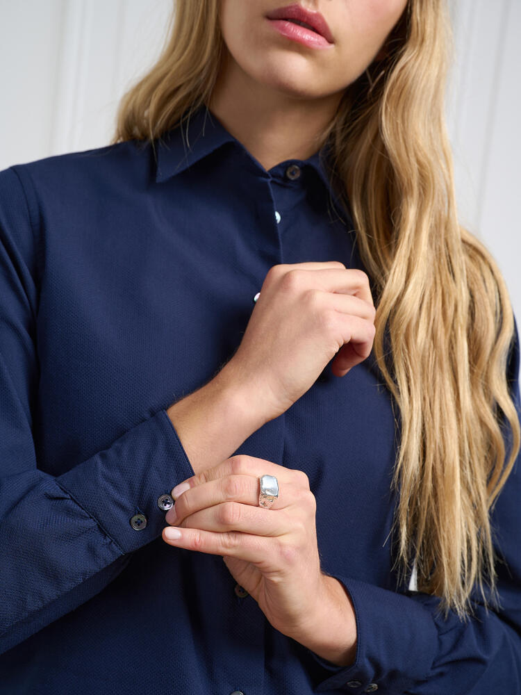 Chemise Albane texturée marine