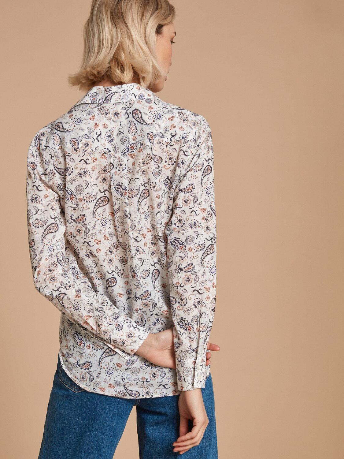 Albane cashmere printed shirt