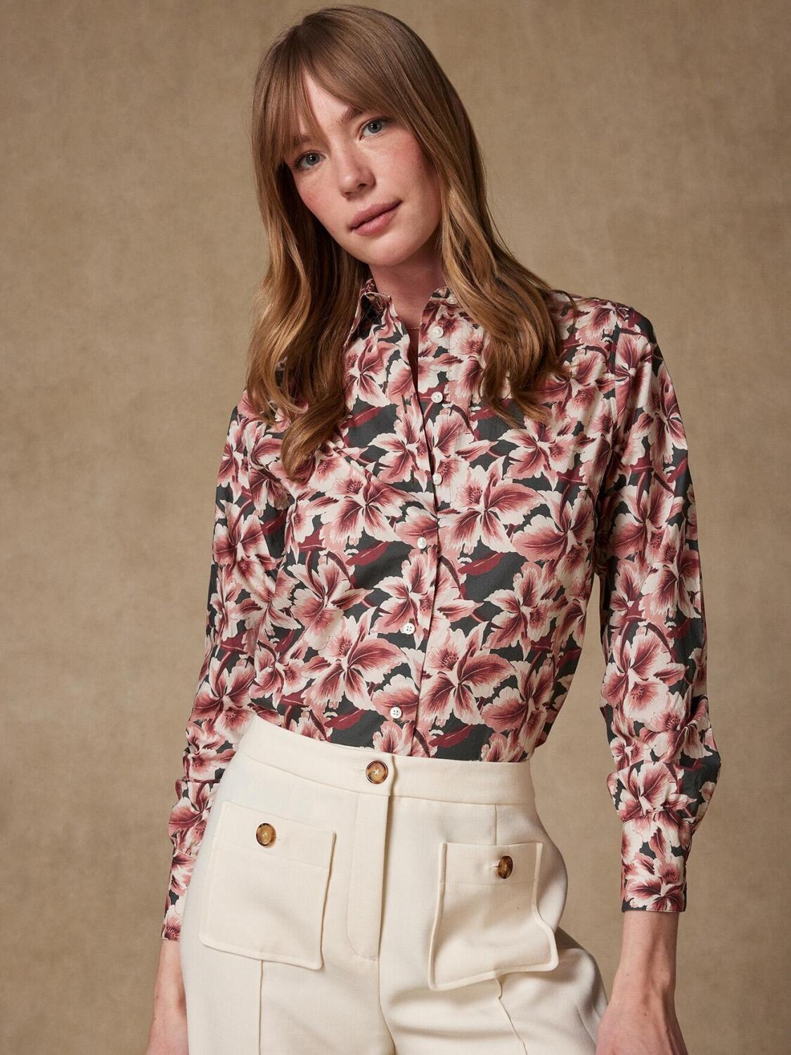 Chemise Albane à imprimé shabby