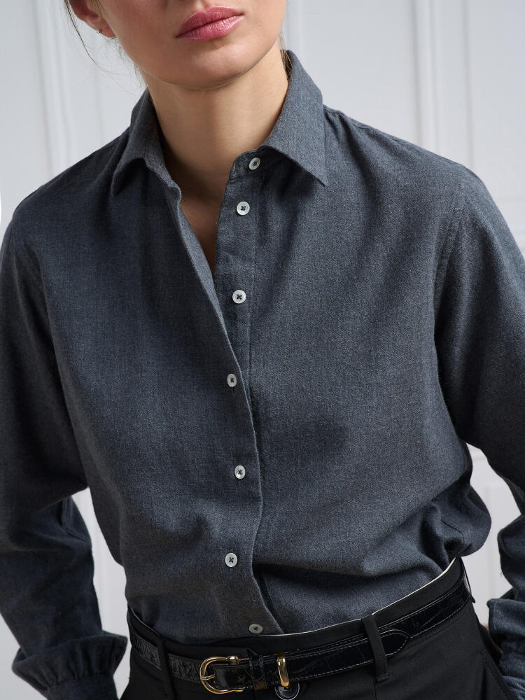 Albane grey flannel shirt