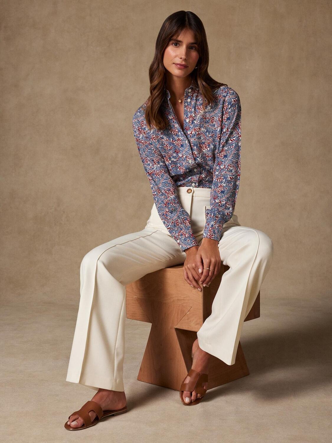 Camisa con estampado batik Albane