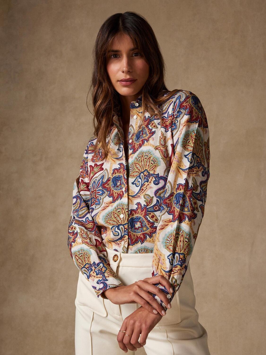 Chemise Albane à imprimé cachemire