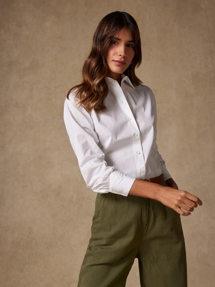 Albane white poplin shirt