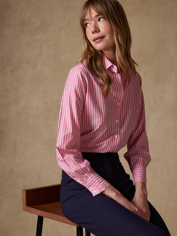 Camicia a righe rosa Albane