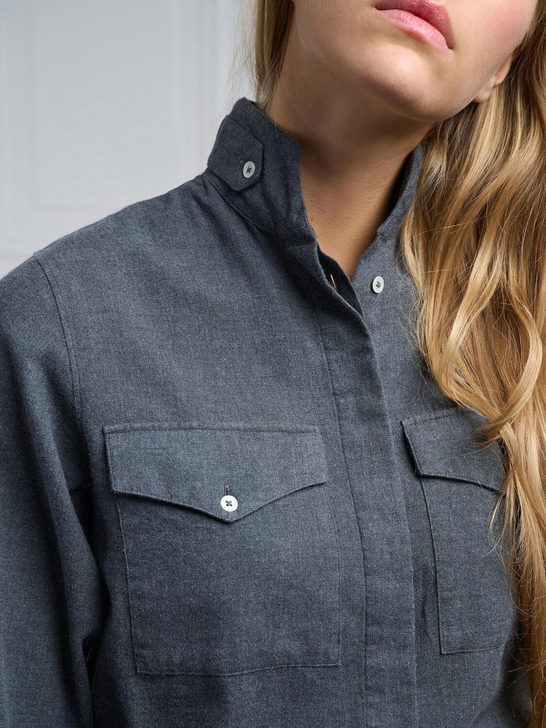 Alice grijs flanellen overhemd